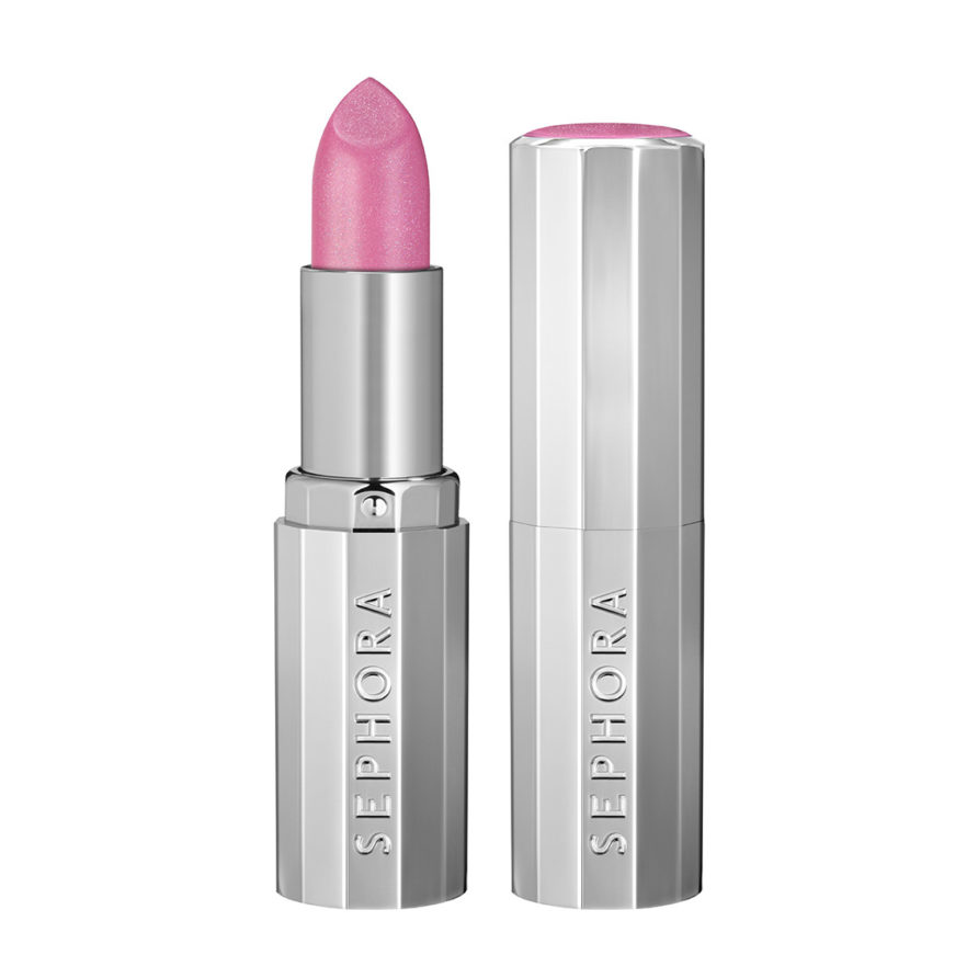 Nature morte d'un rouge à lèvre. Rouge à lèvre Sephora 2019 ouvert,et fermé.